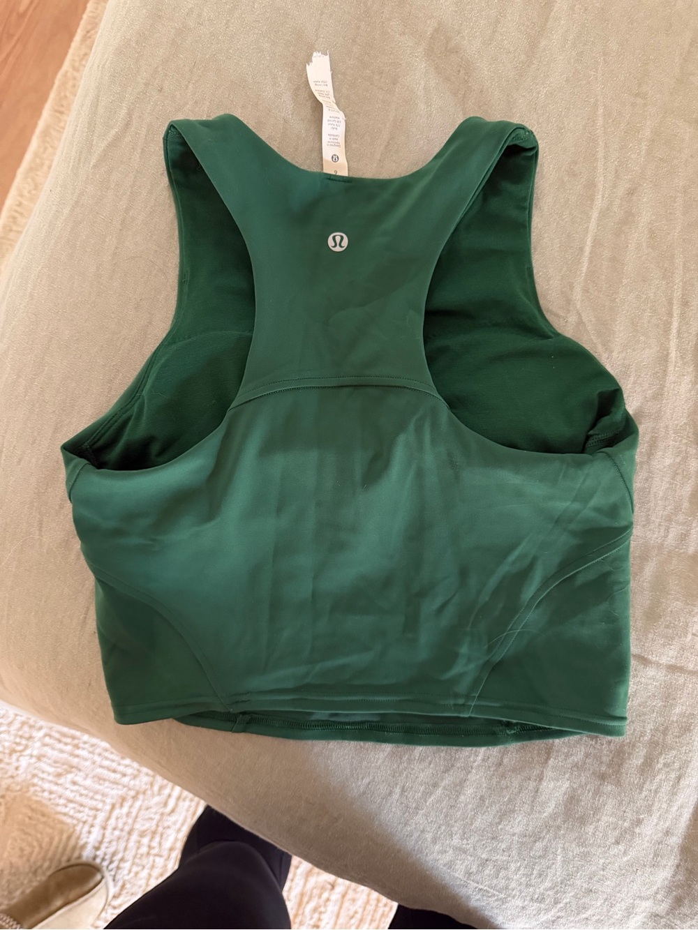 lululemon athletica Emerald Green High-Neck Cropped Tank - Picture 3 of 3
